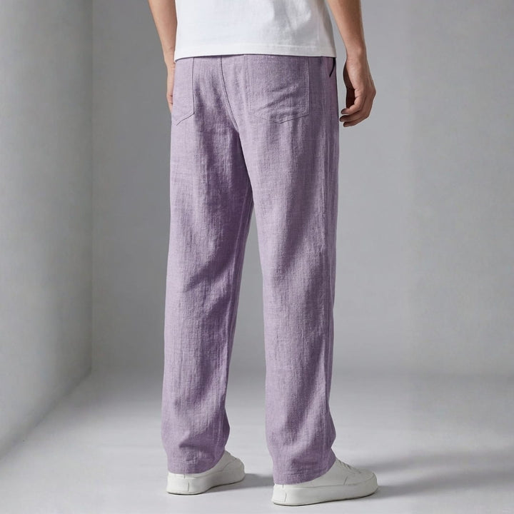 Charles Lightweight Textured Trousers — Breathable Casual Pants