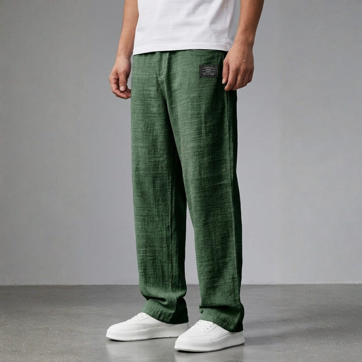 Charles Lightweight Textured Trousers — Breathable Casual Pants